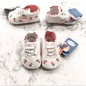 NWT Floral Baby Shoes